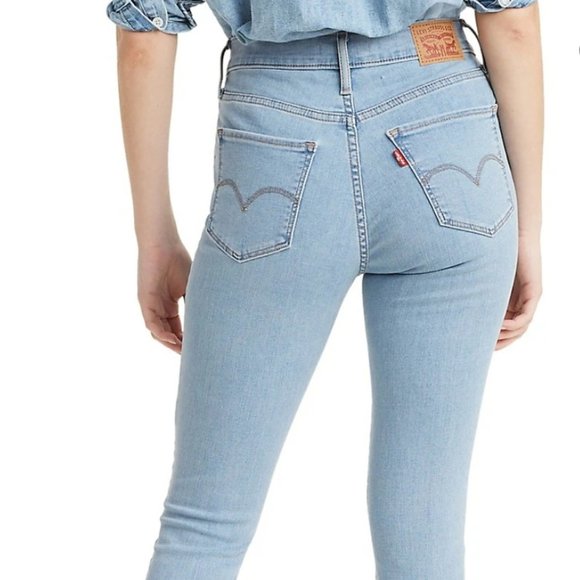 Levi's 720 High Rise Super Skinny Women's Jeans Light Washed - Size 27 - Picture 2 of 4